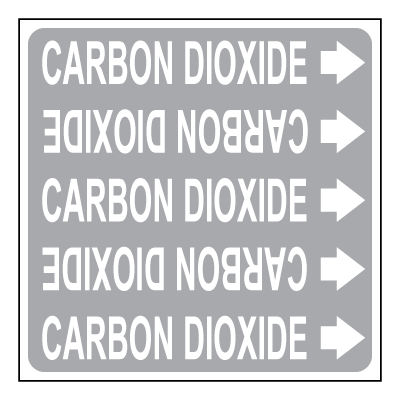 Self-Adhesive Vinyl Medical Gas Markers